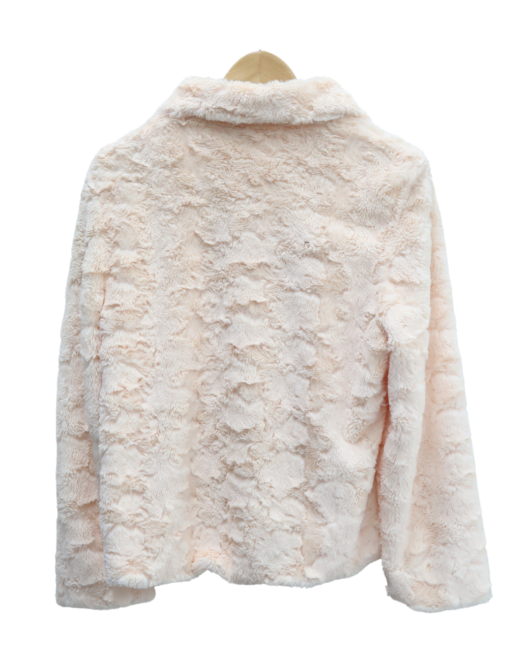 Manteau rose pâle en fourure - K-design - XXL