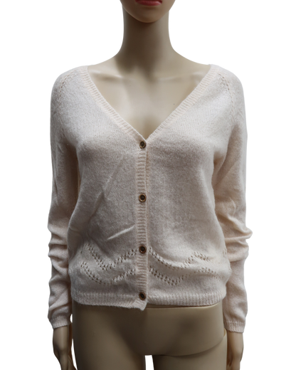 Cardigan beige en laine - Cyrillus - S