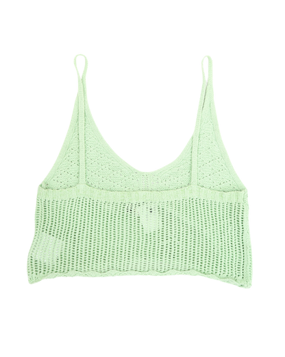 Crop Top en crochet vert pâle - C&A - L