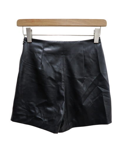 Short en simili cuir - Zara - M