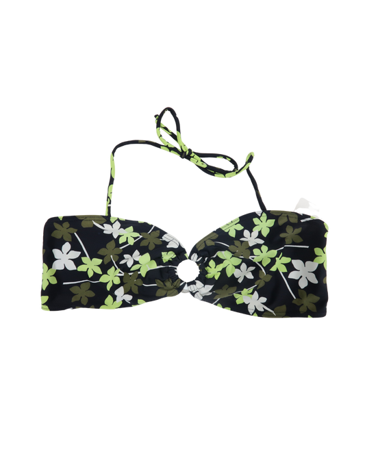 Haut de bikini noir et vert - L