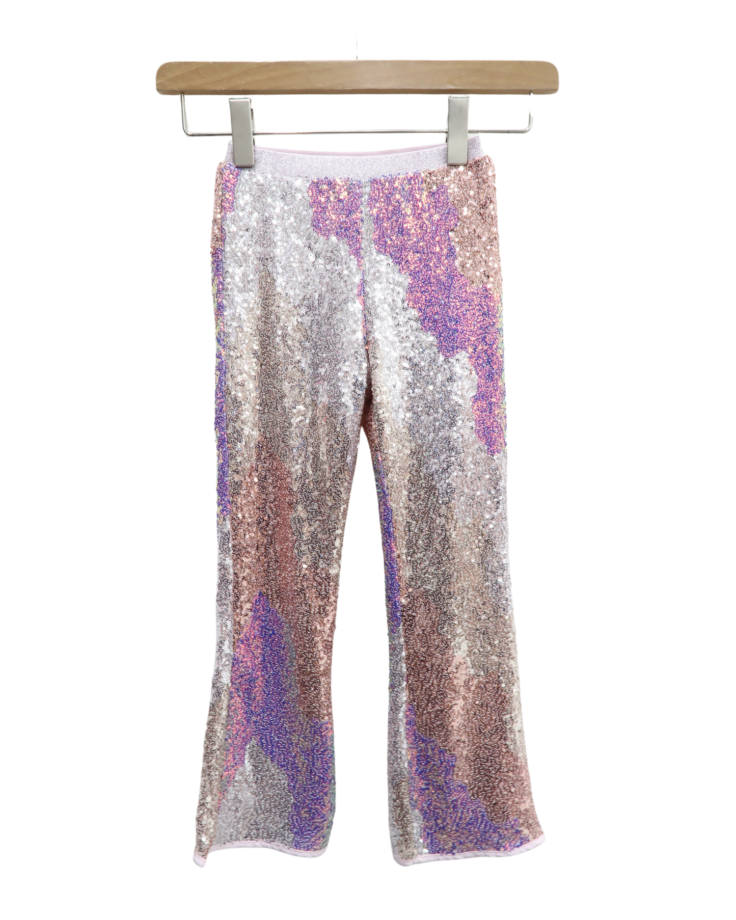 Pantalon rose clair à sequins - H&M - 6/7 ans - Fille
