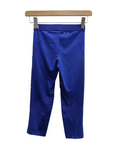 Legging de sport court bleu & blanc - Nike - S