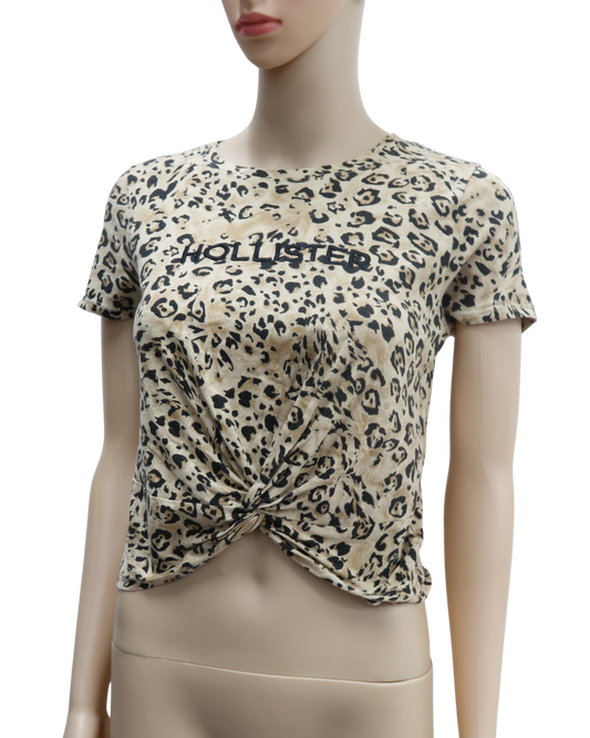 Crop top léopard - Hollister - XS