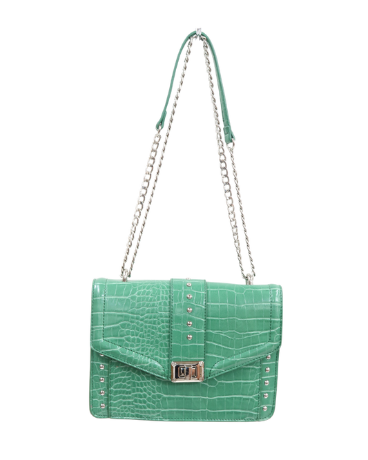Sac bleu turquoise clouté - Manoukian