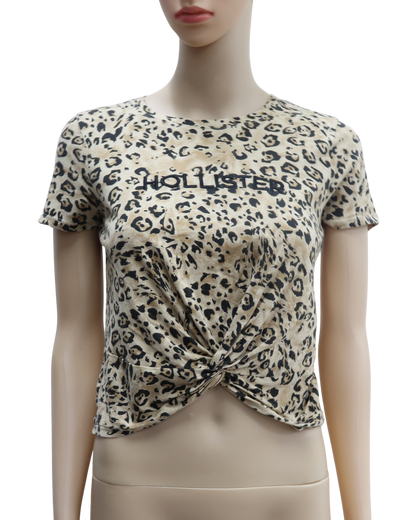 Crop top léopard - Hollister - XS