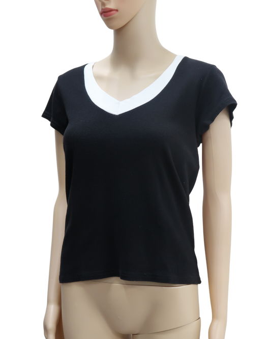 T-shirt noir - 3 suisses - L