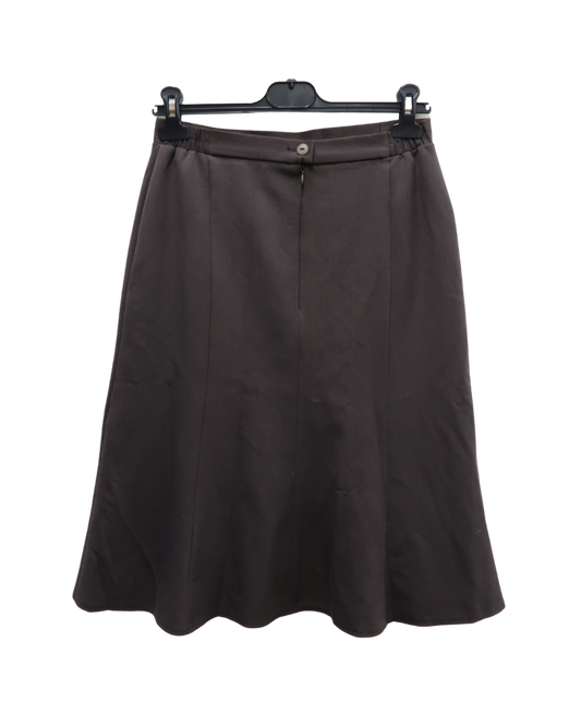 Jupe mi-longue marron - Damart - M