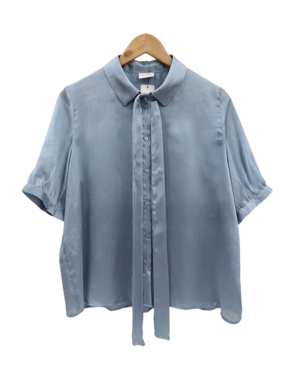 Chemise à manches courtes bleue nacrée - Vila - M