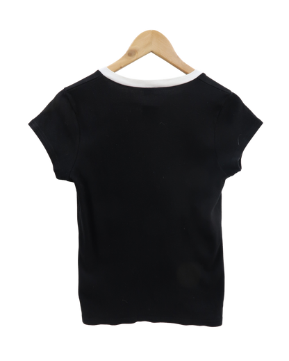 T-shirt noir - 3 suisses - L