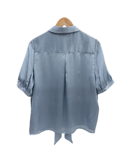 Chemise à manches courtes bleue nacrée - Vila - M