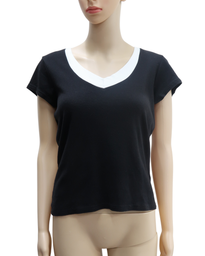 T-shirt noir - 3 suisses - L
