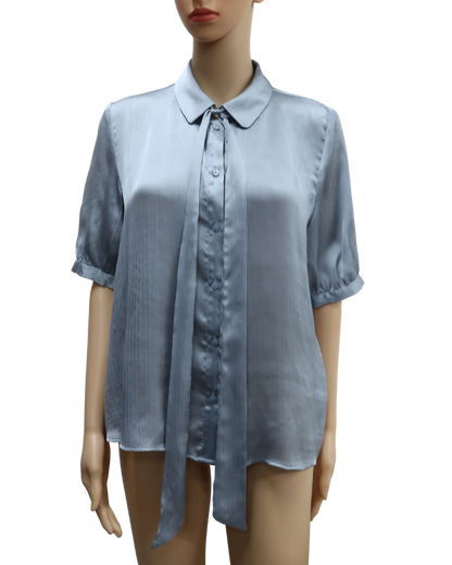 Chemise à manches courtes bleue nacrée - Vila - M