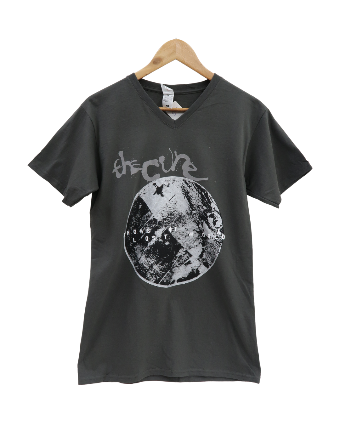 T-shirt col V gris - M