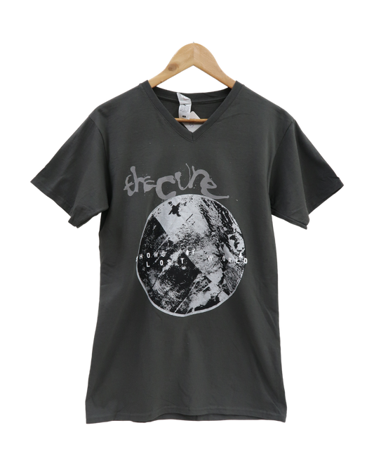 T-shirt col V gris - M