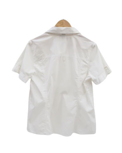 Chemise blanche à manche courtes - Cecil - M