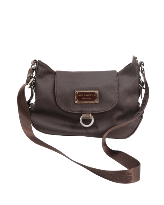 Sac marron à bandoulière - Ted Lapidus