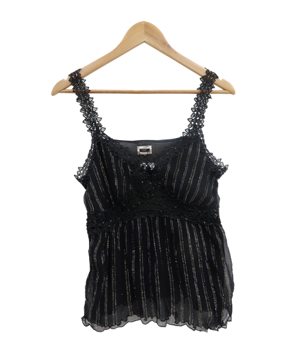 Débardeur noir à sequins - Vila clothes - M