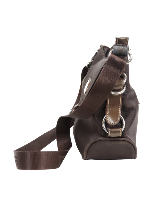 Sac marron à bandoulière - Ted Lapidus
