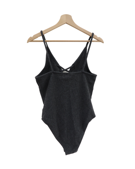 Body sans manches gris foncé strié - Love to Lounge - M