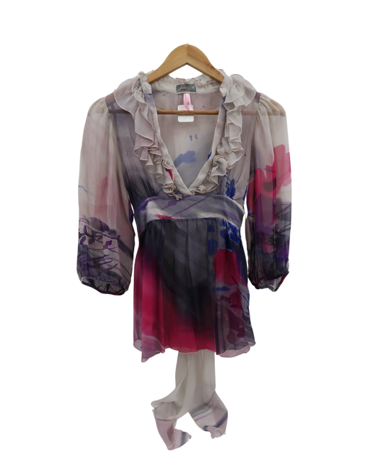Chemisier en soie transparent - Lolipsy - S/M