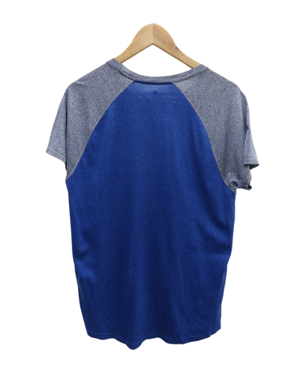 T-shirt bleu & gris - Hollister - S