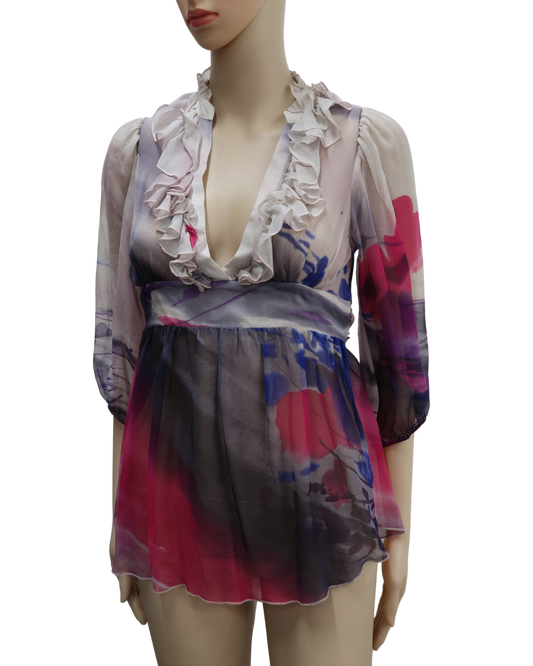 Chemisier en soie transparent - Lolipsy - S/M