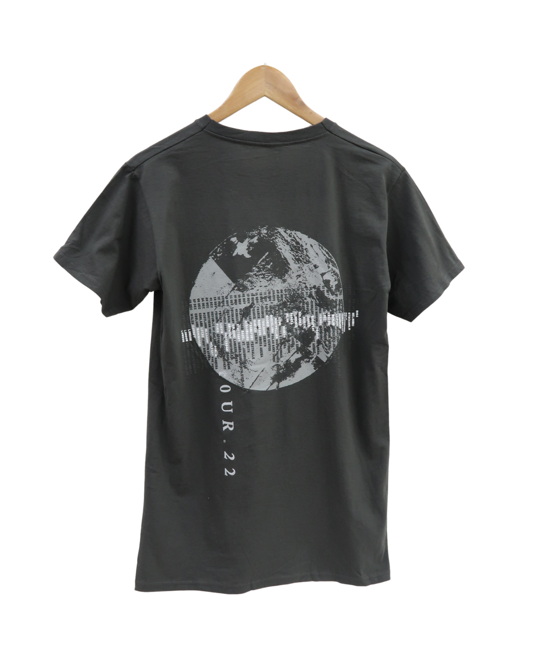 T-shirt col V gris - M