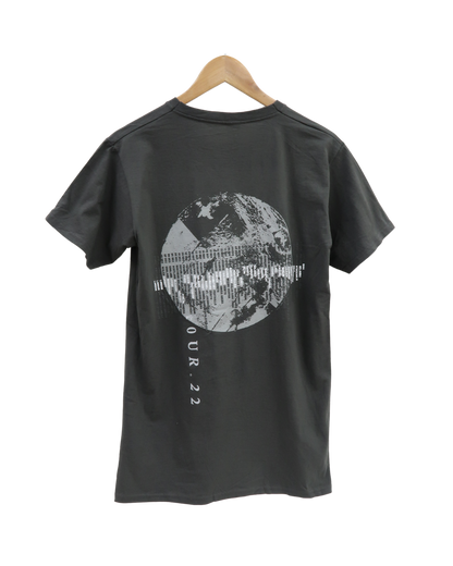 T-shirt col V gris - M