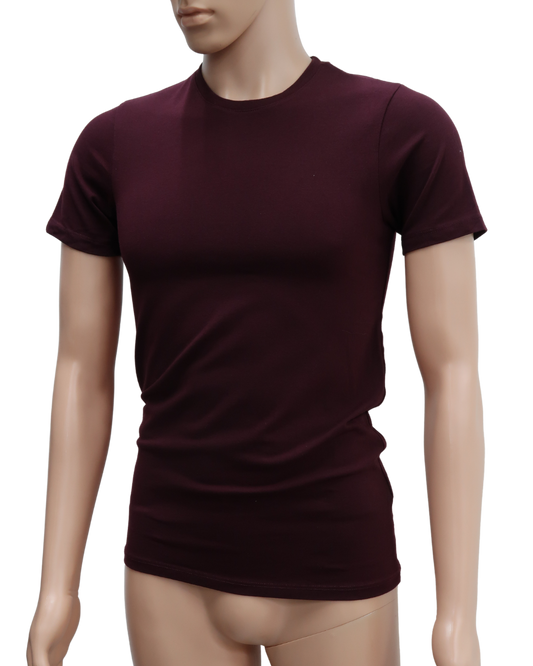 T-shirt bordeaux - Zara - M