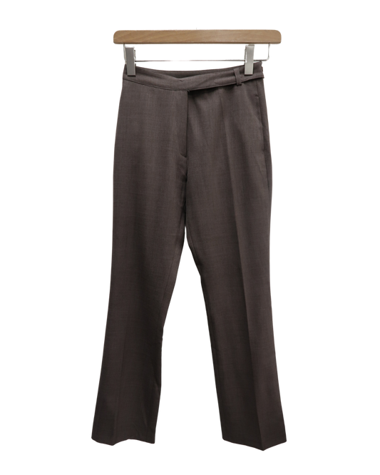 Pantalon coupe droite marron clair chiné - La city - S