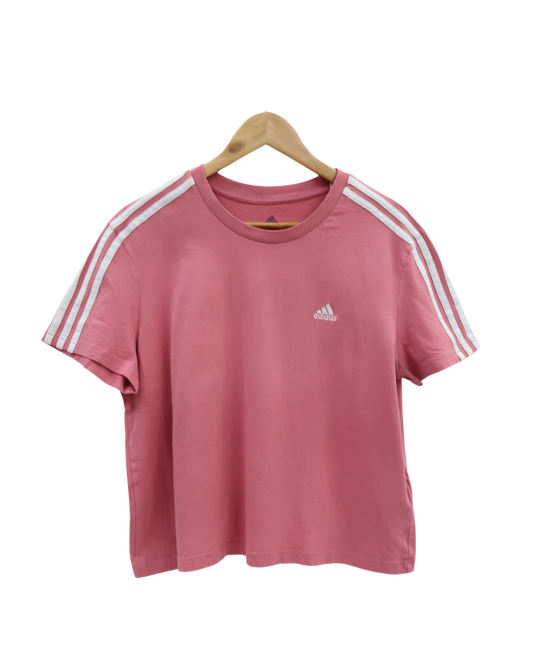 T-shirt rose & blanc - Adidas - L