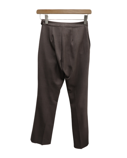 Pantalon coupe droite marron clair chiné - La city - S