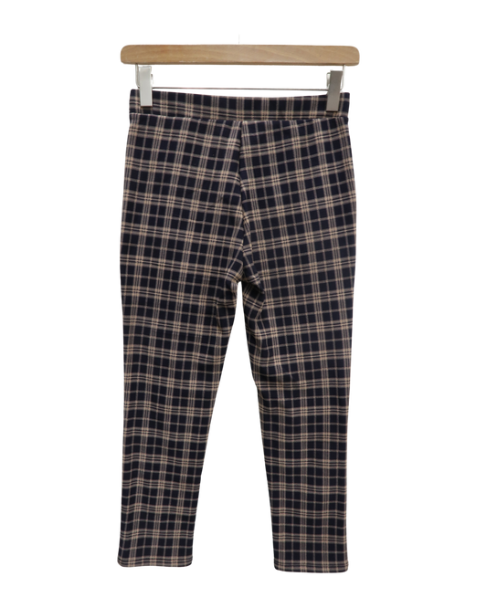 Pantalon bleu marine & beige - L