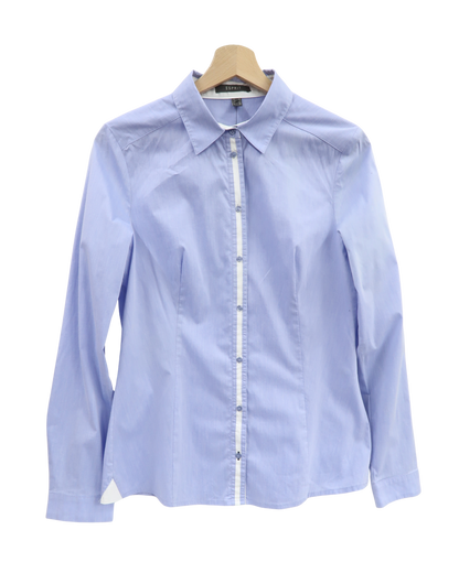 Chemise bleue & blanche - Esprit - L