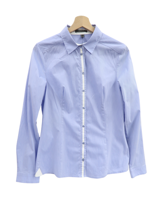 Chemise bleue & blanche - Esprit - L