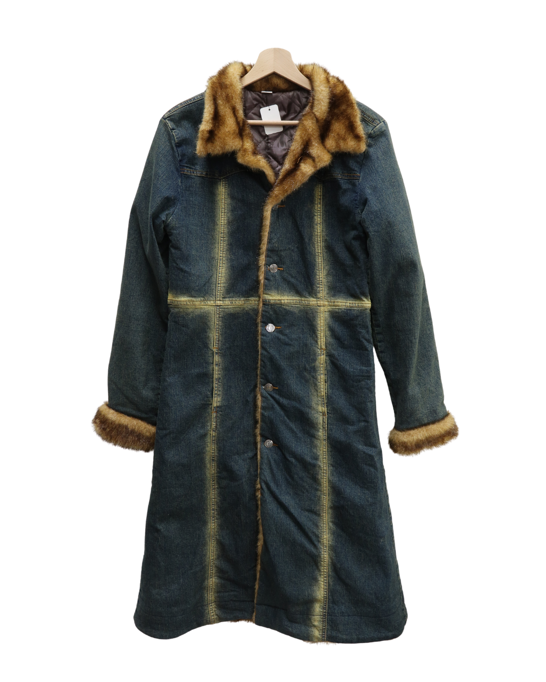 Manteau long en jean Y2K - Le Dane's - S/M