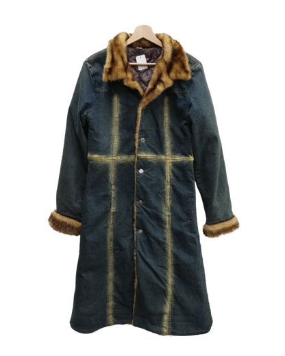 Manteau long en jean Y2K - Le Dane's - S/M