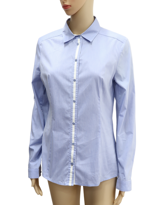 Chemise bleue & blanche - Esprit - L