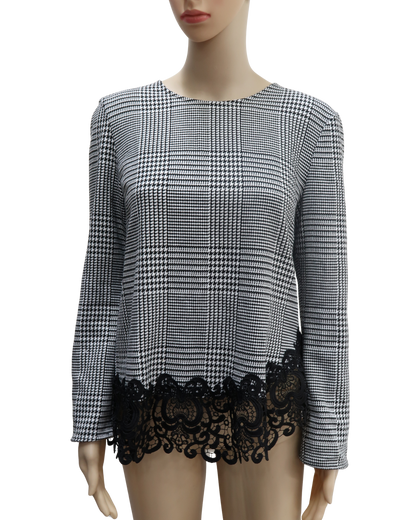 Chemisier noir & blanc - Zara - M