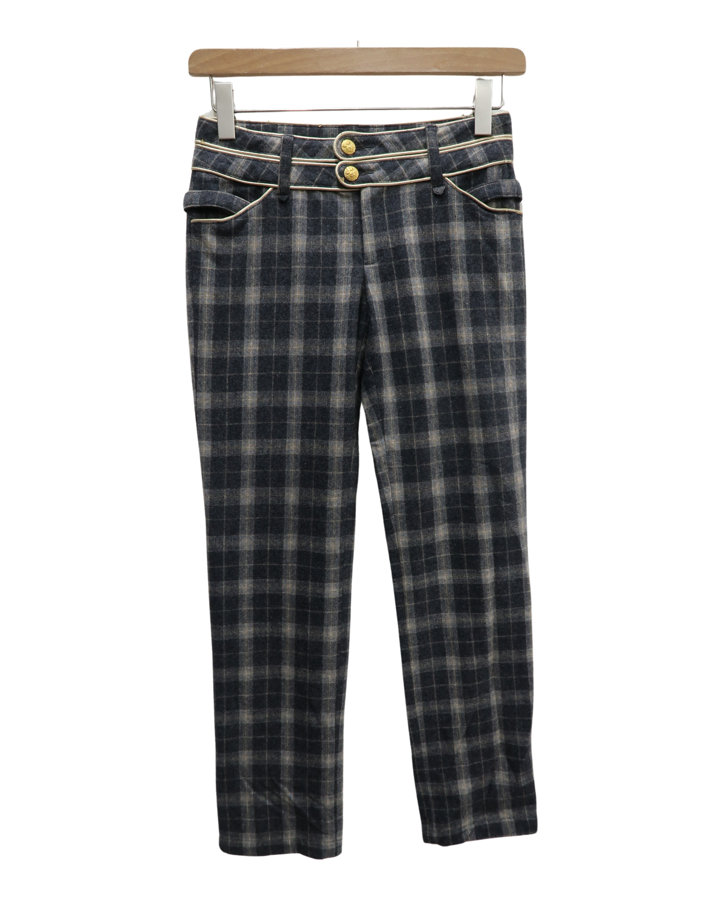 Pantalon à carreaux gris - Lucy - S