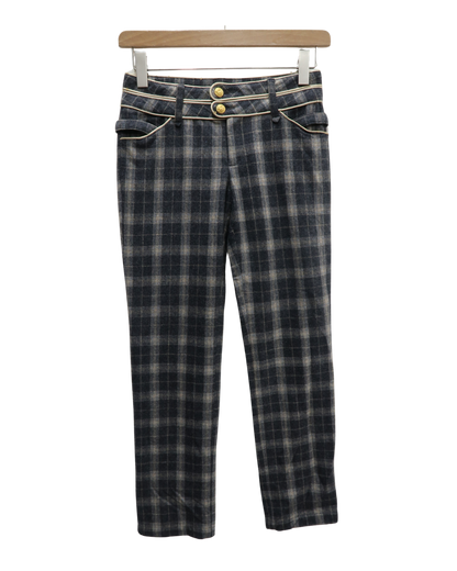 Pantalon à carreaux gris - Lucy - S