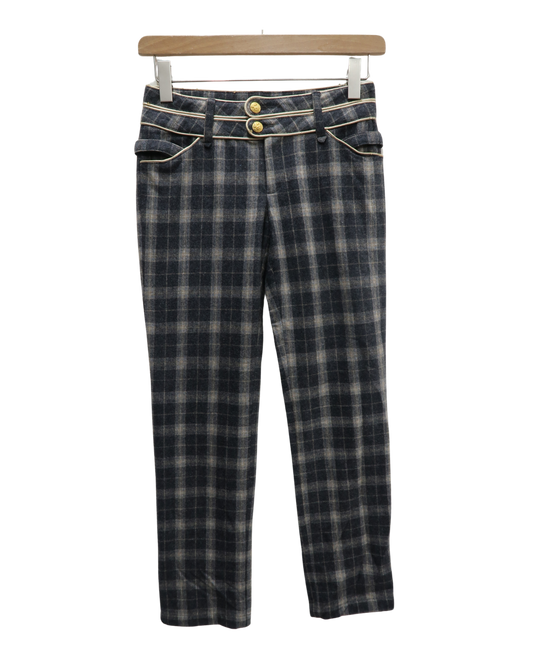 Pantalon à carreaux gris - Lucy - S