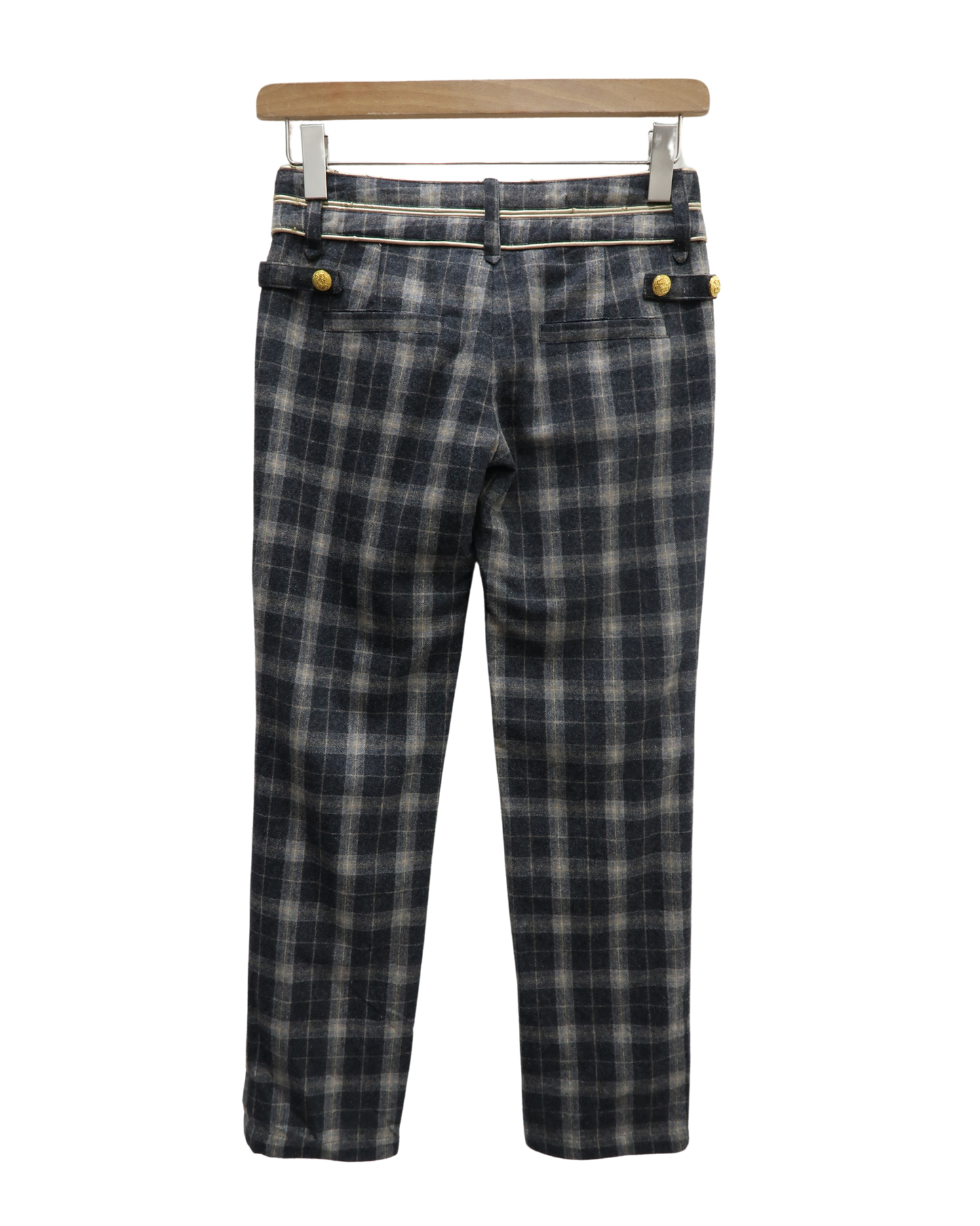 Pantalon à carreaux gris - Lucy - S