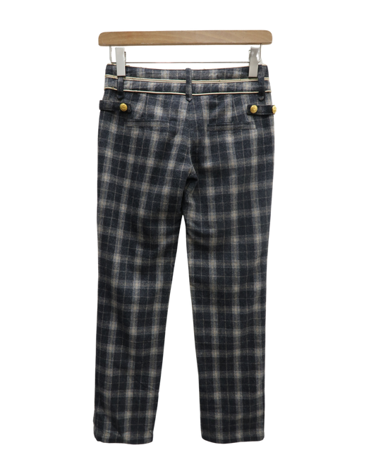 Pantalon à carreaux gris - Lucy - S