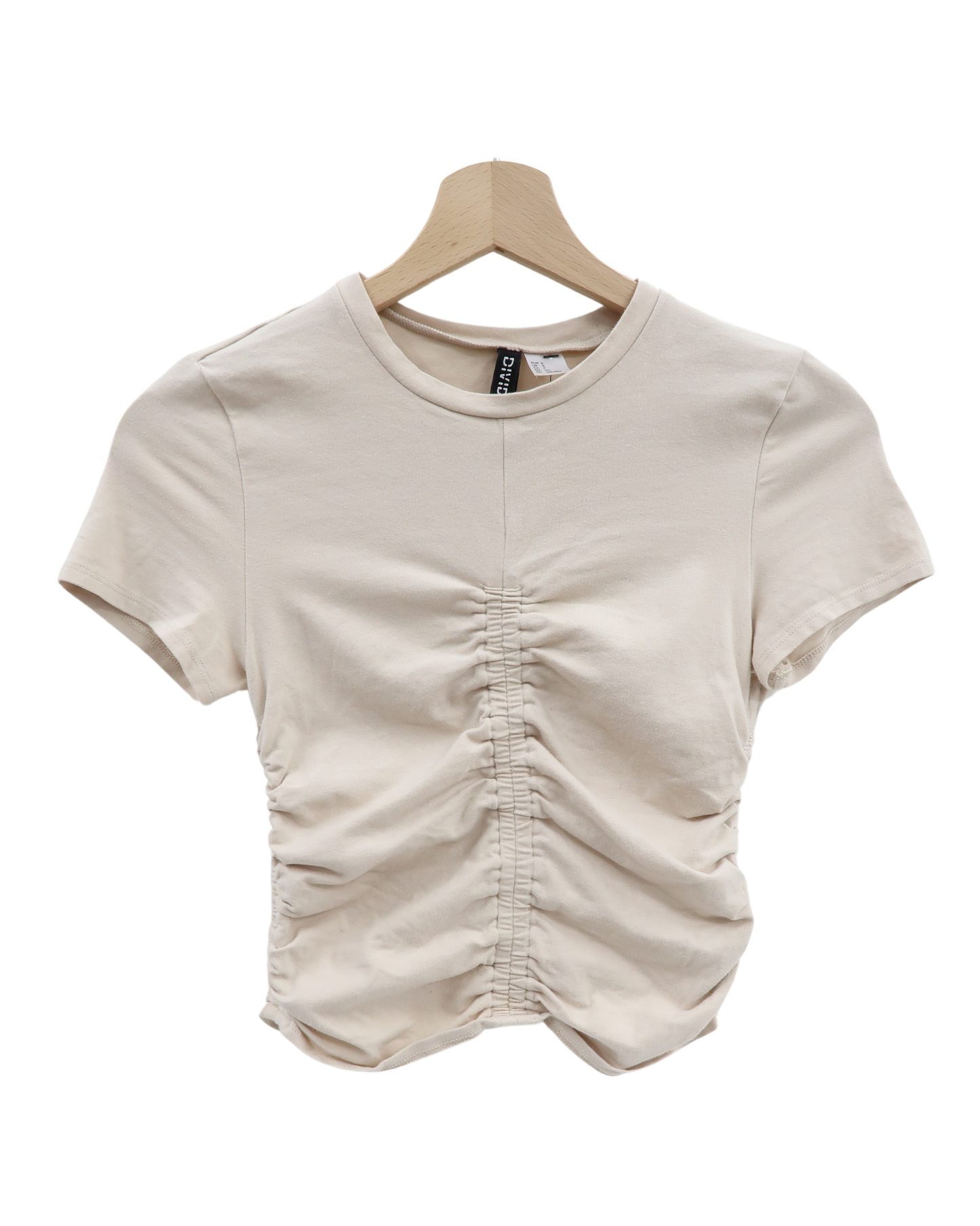 T-shirt beige - H&M - S