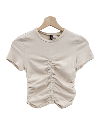 T-shirt beige - H&M - S