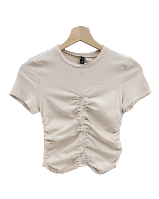 T-shirt beige - H&M - S