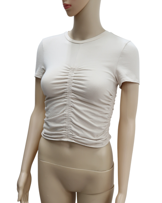 T-shirt beige - H&M - S