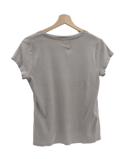 T-shirt gris col V - Ici et maintenant - M